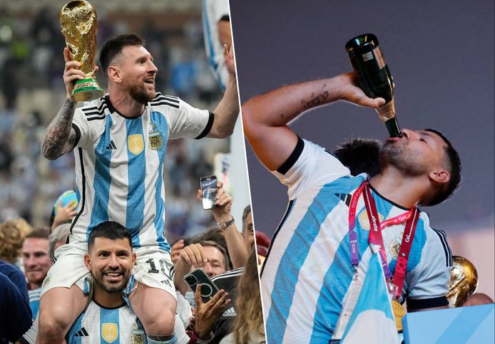 Messi en Agüero.