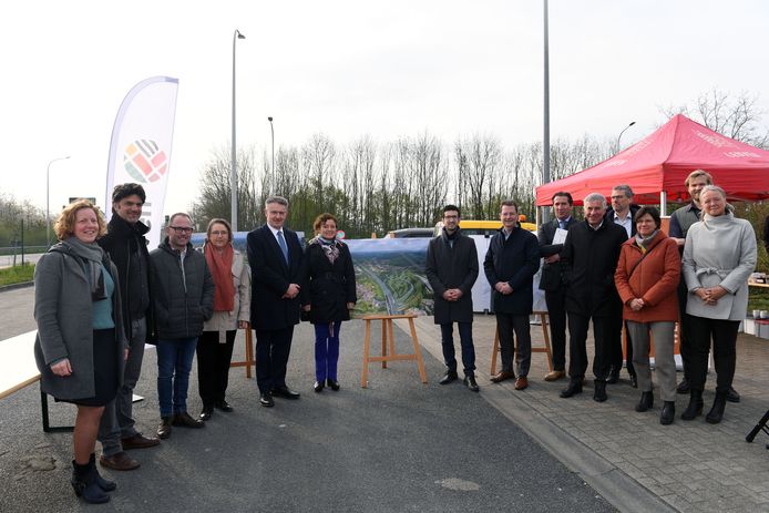Veel volk op de voorstelling van de heraanleg van het Vuntcomplex maar project Leuven Noord is dan ook een hele boterham.