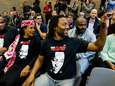 Anti-pietprotest bij Amsterdamse Sinterklaasintocht