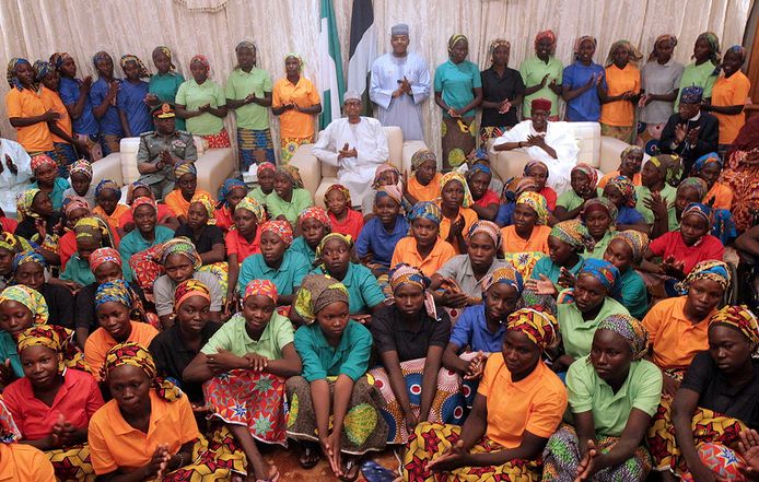 82 van de aanvankelijk 276 ontvoerde meisjes werden in mei vorig  jaar vrijgelaten in ruil voor de vrijlating van militanten van Boko Haram.
