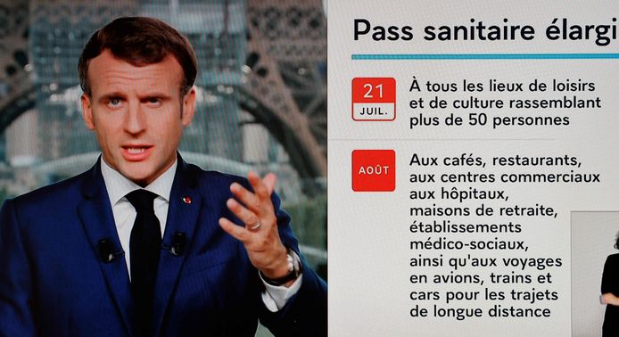 Allocution du président Macron, lundi, à la télévision
