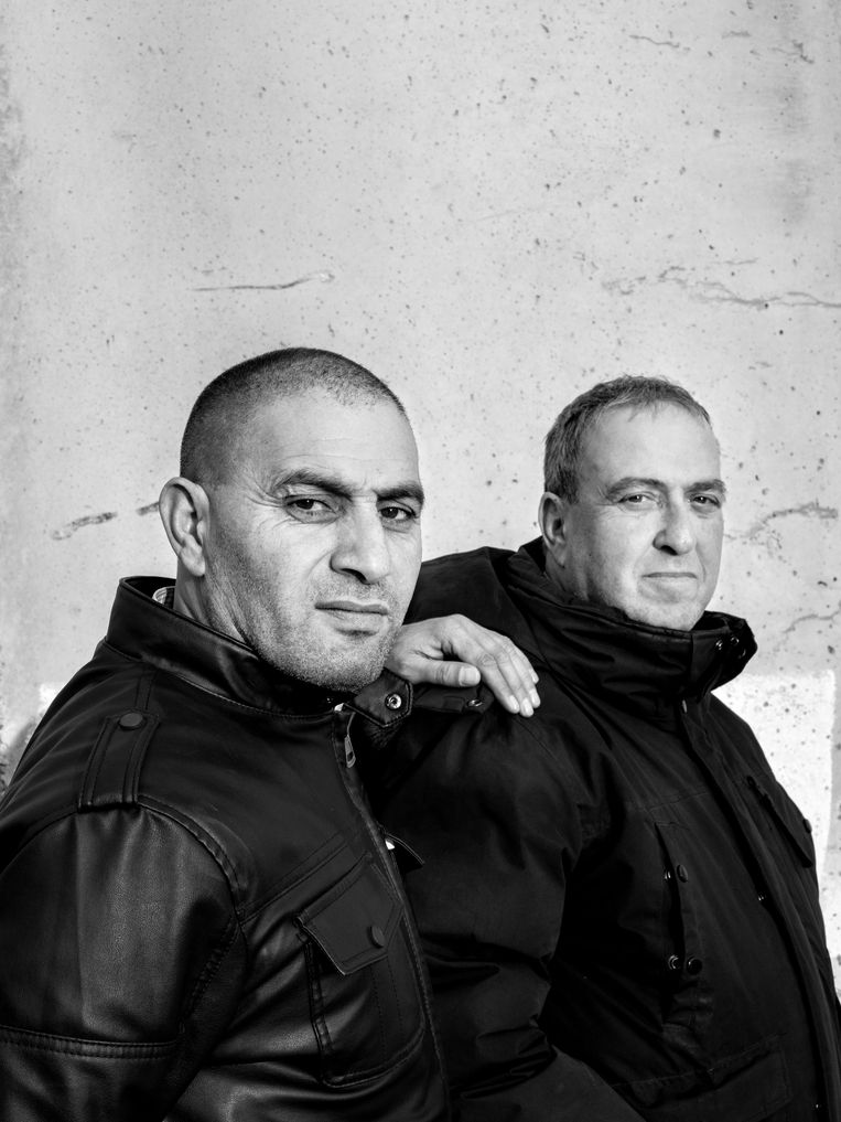 Bassam Aramin en Rami Elhanan. Beeld Oded Balilty / AP