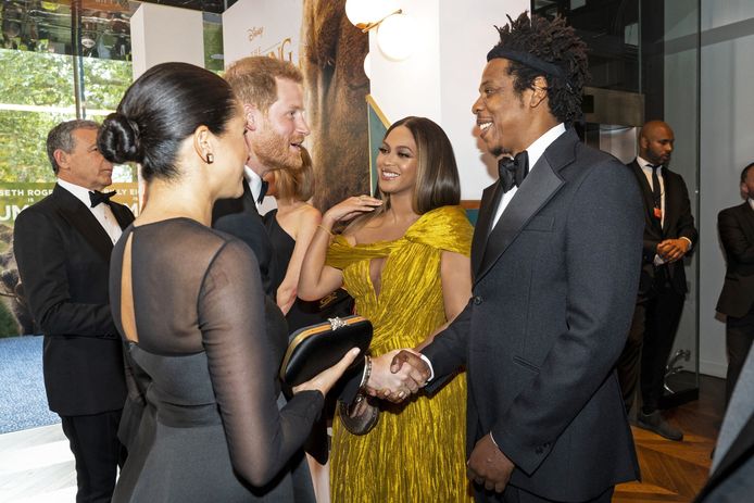 Beyoncé en Jay-Z ontmoeten Meghan en Harry.