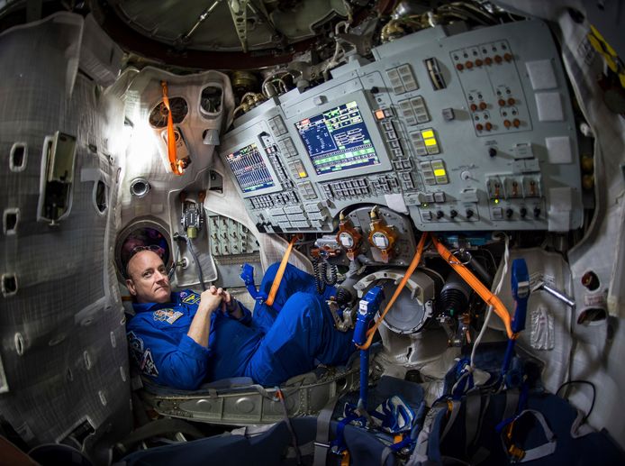 Scott Kelly bracht een jaar in het ISS door.