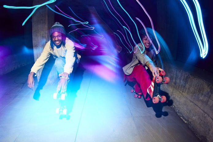 De Glitter Lane Roller Disco bij Area 51.