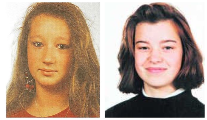Slachtoffers Inge Breugelmans (14) en Ines Van Muylder (16).
