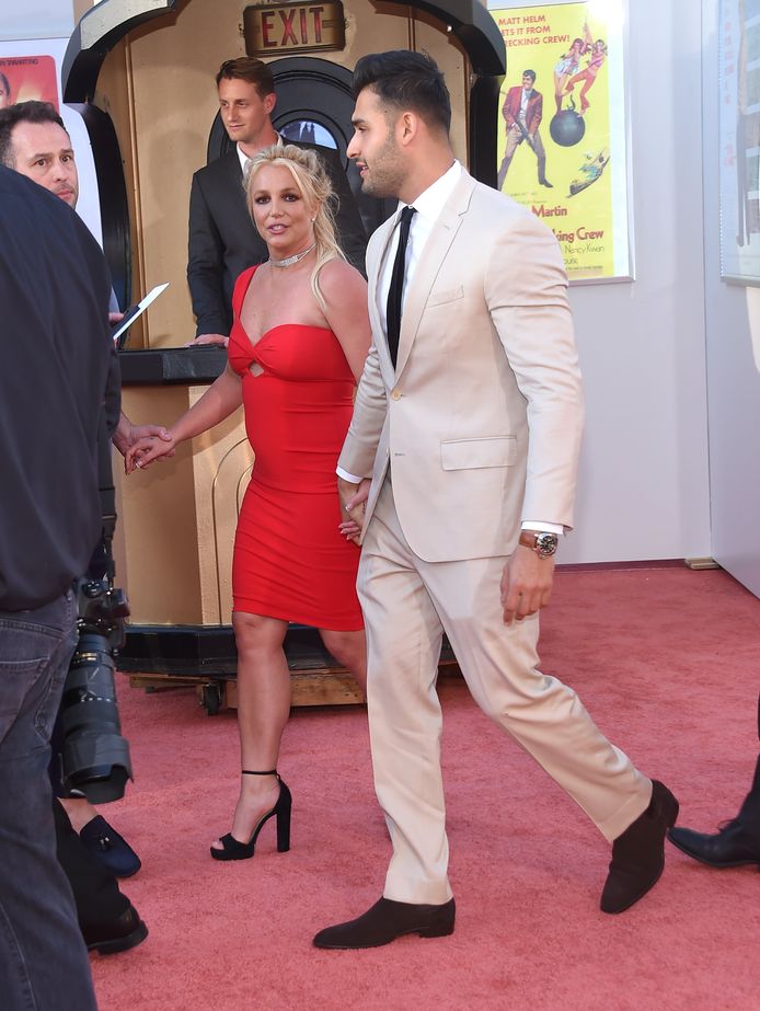 Britney Spears en Sam Asghari verschenen samen op de rode loper.