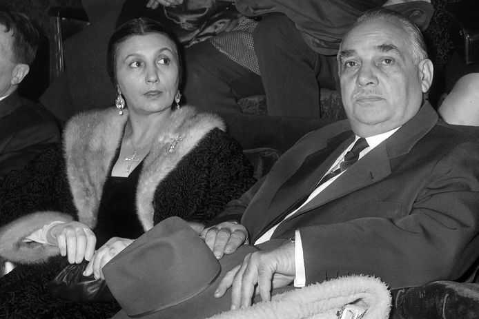 Archiefbeeld  van 8 januari 1963 , Joseph Bouglione met zijn echtgenote Rosa