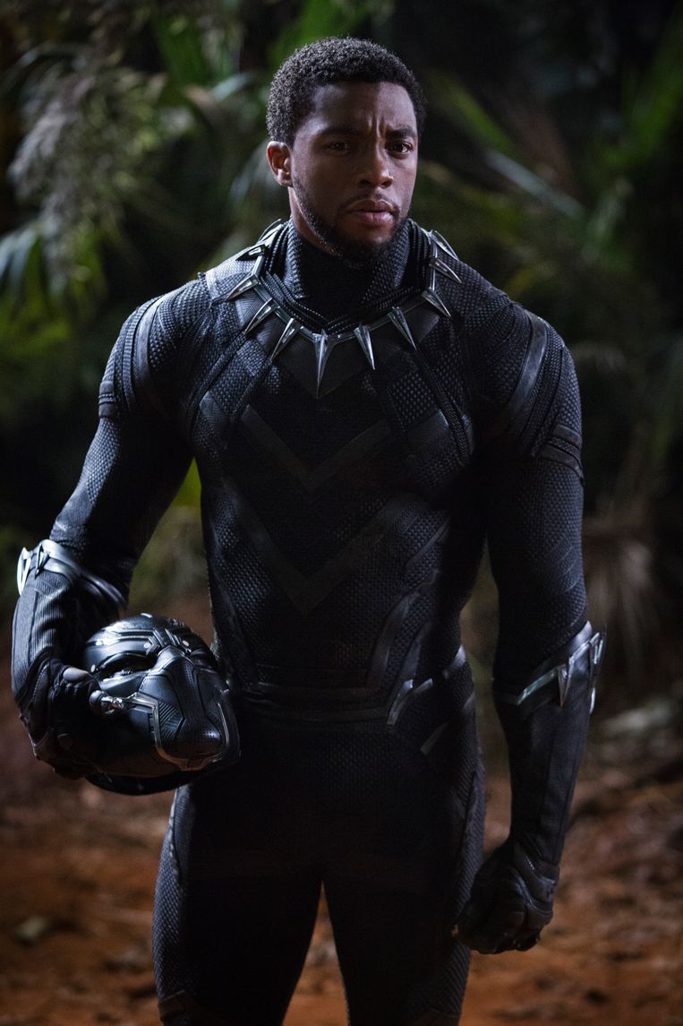 Chadwick Boseman in 'Black Panther'. Beeld rv