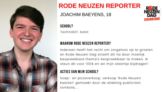 Dit artikel werd gemaakt door Rode Neuzen Reporter Joachim