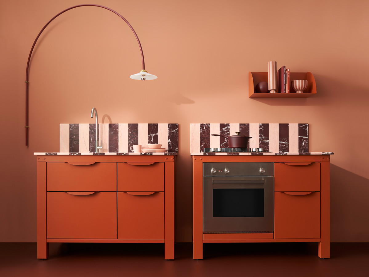 Terracotta-keuken.
