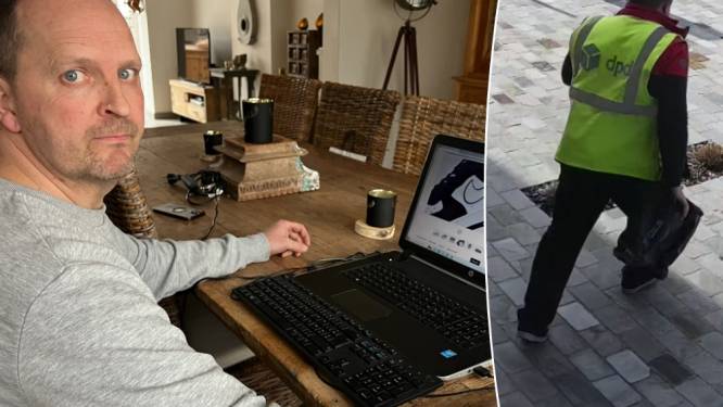 Straffe bewakingsbeelden: koerier lijkt net geleverd pakje meteen te stelen