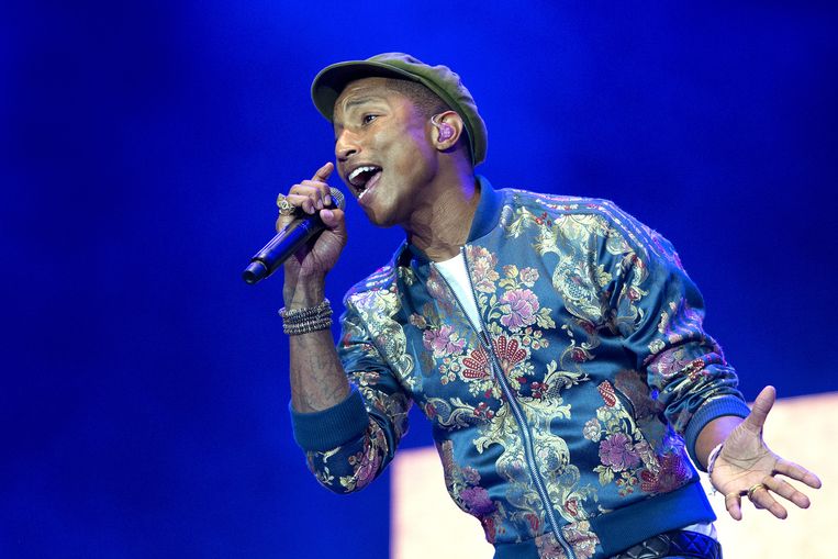 Pharrell Williams op Pinkpop: 'Hello Amsterdam' Beeld anp