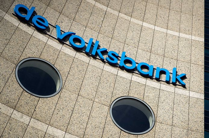 Exterieur van het hoofdkantoor van de Volksbank.