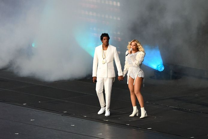 Beyoncé en Jay Z op tour.