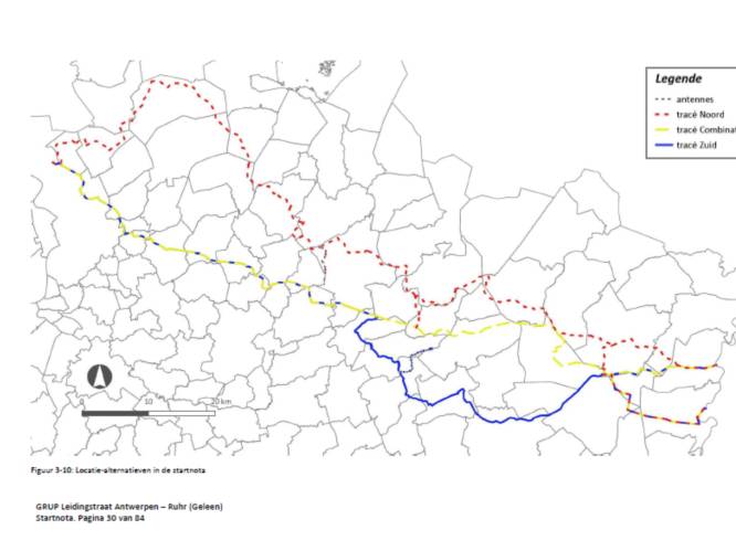 Gemeente bezorgt Vlaamse overheid bekommernissen over pijpleiding Antwerpen-Ruhr