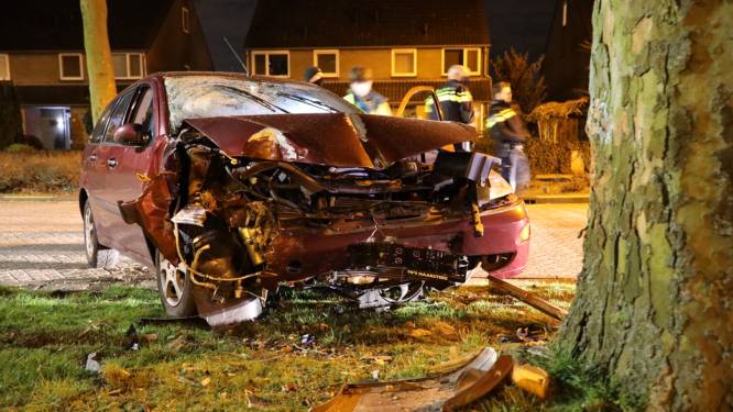 Claxon van auto blijft hangen na botsing in woonwijk Vlijmen, buurt schrikt wakker