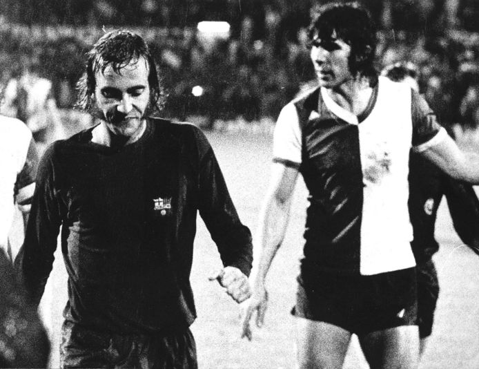 Johan Neeskens en Willem van Hanegem.