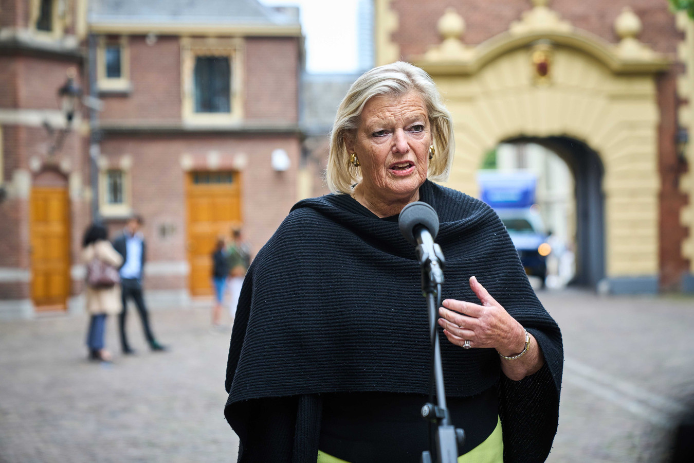Demissionair staatssecretaris Ankie Broekers-Knol van Justitie en Veiligheid.