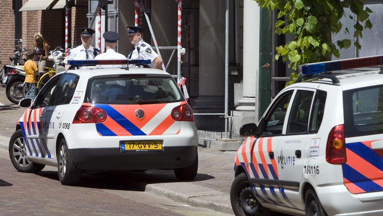 Politieauto's in Dordrecht. Beeld ANP