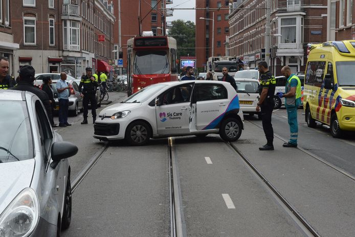 Ongeluk met drie auto’s op Paul Krugerlaan.