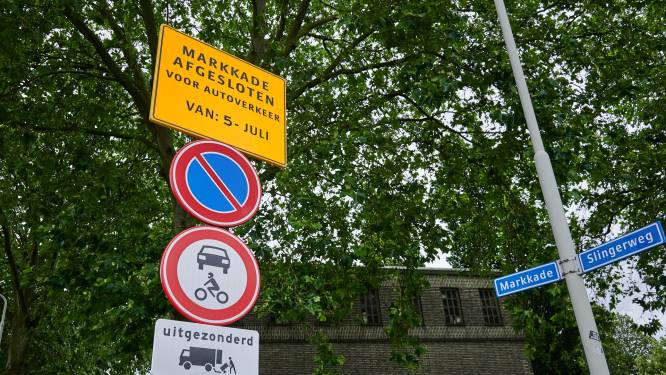 Einde aan sluipverkeer: Markkade met bomenbakken afgesloten voor automobilisten