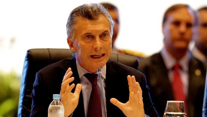 De Argentijnse president Mauricio Macri.