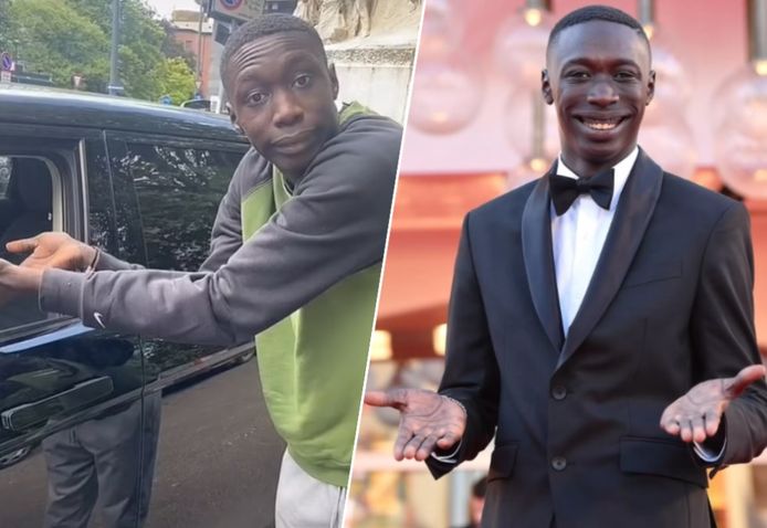 Khaby Lame werd als speciale gast uitgenodigd op het Filmfestival van Venetië.