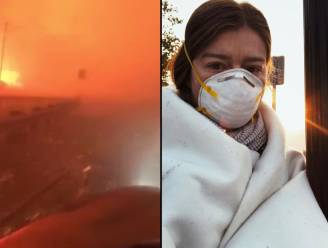 Bloedstollende beelden: bestuurster ontsnapt nipt aan dodelijkste bosbranden in geschiedenis van Californië