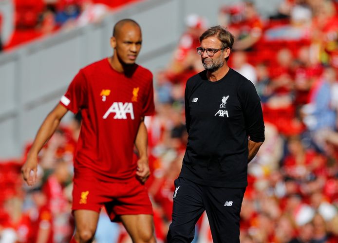 Jürgen Klopp bij het duel Liverpool - Arsenal.