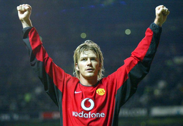 David Beckham in 2003, als speler van Manchester United.