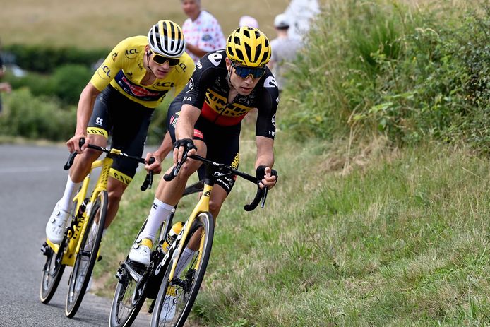 Van Aert en Van der Poel in de voorbije Tour de France.
