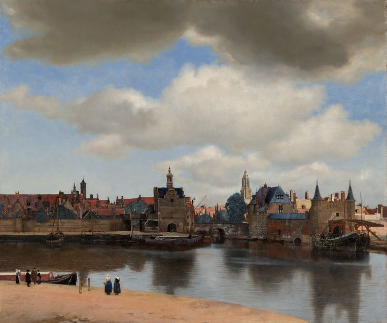 Gezicht op Delft, Johannes Vermeer, 1660-61. Beeld Mauritshuis