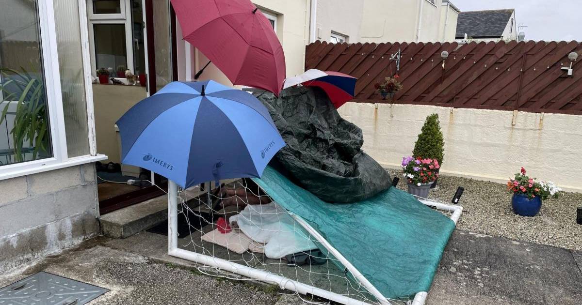 87-летний Дэвид сломал таз и вынужден ждать скорую помощь 15 часов: его дети строят укрытие из зонтиков и футбольных ворот |  За рубежом