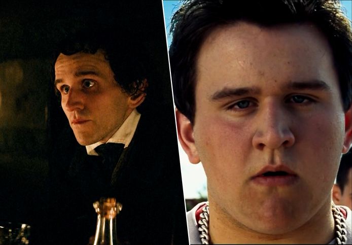 Harry Potter-acteur onherkenbaar als Edgar Allen Poe.
