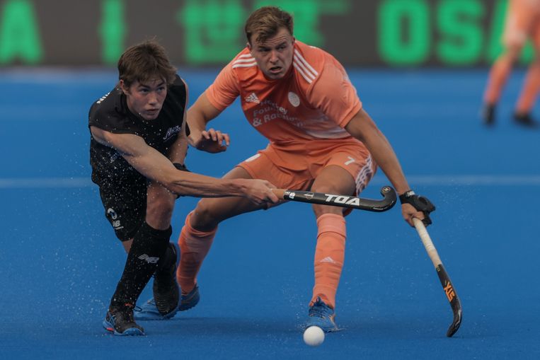 Thijs van Dam in the game against New Zealand which the Netherlands won 4-0.  ANP/EPA image