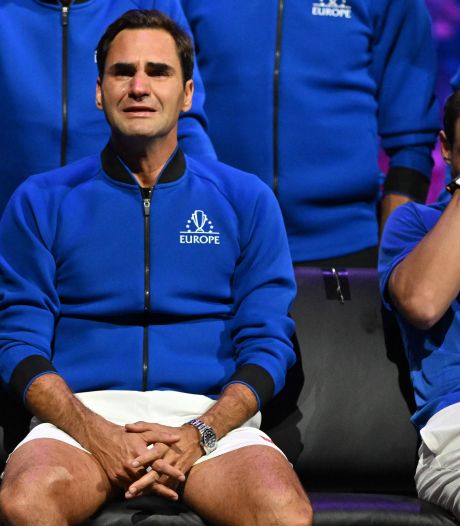 Tranen met tuiten bij het afscheid van Roger Federer: ‘Ik kan niet gelukkiger zijn’
