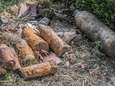 Un obus de la Première Guerre mondiale explose dans un champ de pommes de terre, une femme blessée