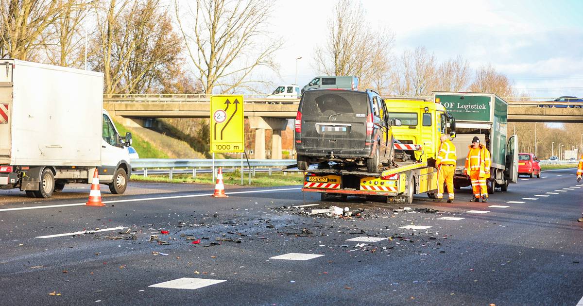 Ongeval met letsel op A7 in Oudehaske
