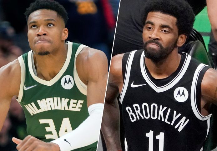 Giannis Antetokounmpo en Kyrie Irving.