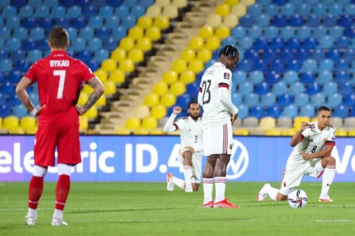 Batshuayi knielde niet in Kazan.