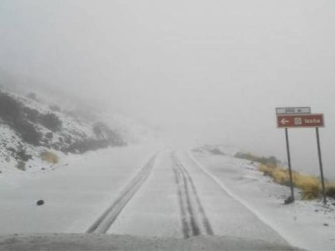 Niet alledaagse beelden: het sneeuwt op de Canarische Eilanden