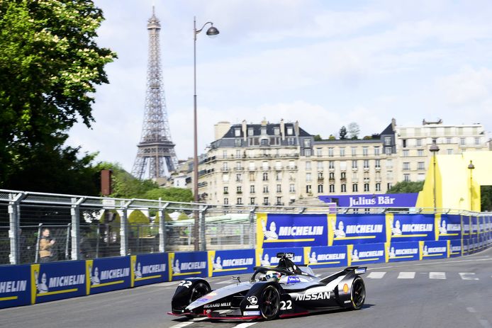 De Formule E in Parijs.