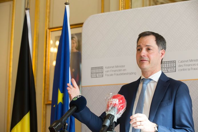 Minister van Financiën Alexander De Croo. (22.03.2020)