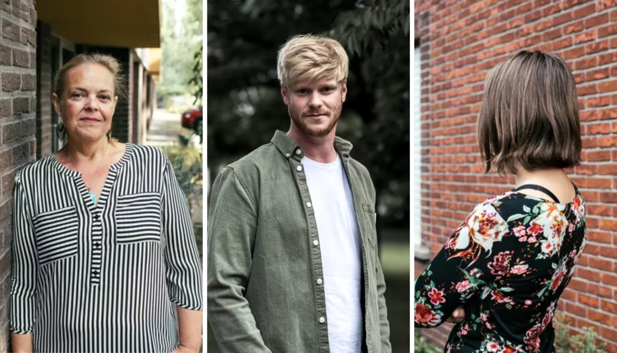 Drie huurders vertellen over de energieprijzen. Joris Lambin (midden): ‘Momenteel is het niet eenvoudig om rond te komen. Ik koop enkel het hoogstnodige.’ Beeld Tine Schoemaker