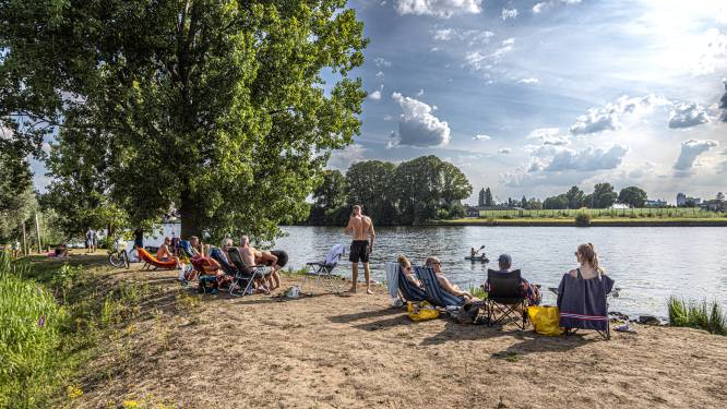 Spontane ‘stadsstrandjes’ Zwolle als alternatief voor drukke recreatieplassen: ‘Ik hoop dat ze deze plek ongemoeid laten’