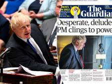 Boris Johnson taclé par la presse britannique: “Le premier ministre, désespéré et délirant, s'accroche au pouvoir”