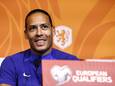 Virgil van Dijk tijdens de persconferentie.