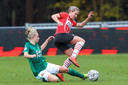 Desiree van Lunteren van PSV tegen Feyenoord.