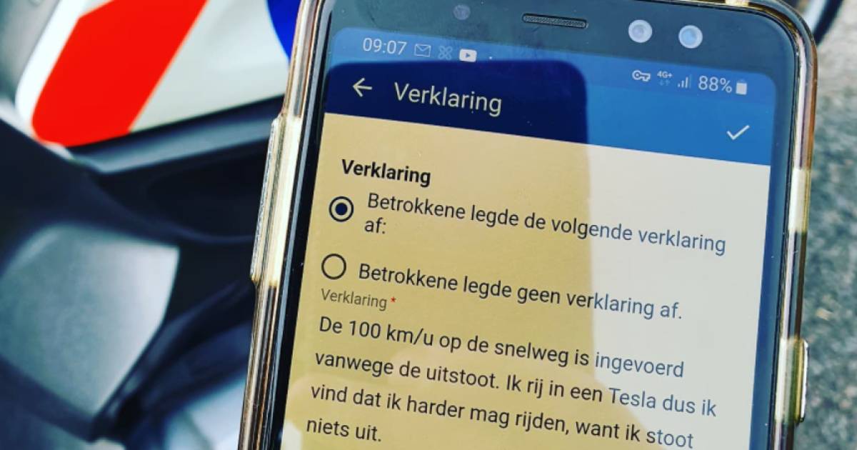Teslabestuurder vindt dat hij harder mag rijden op snelweg ‘Ik stoot niets uit’ Auto ed.nl
